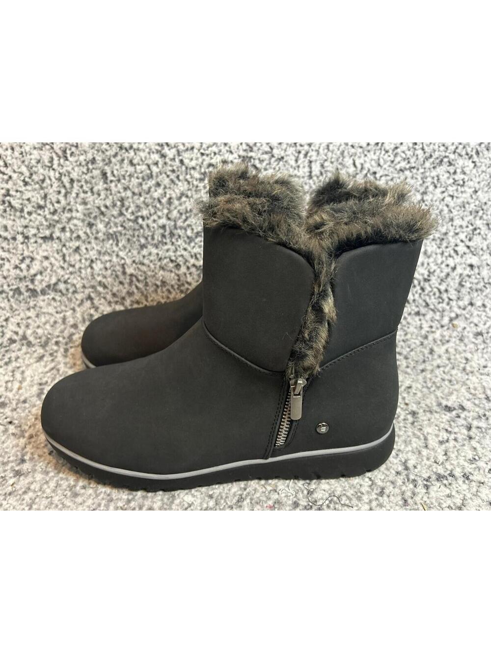 London Fog Ankle Winter Boots Faux Fur Lining US Women's Size 11M